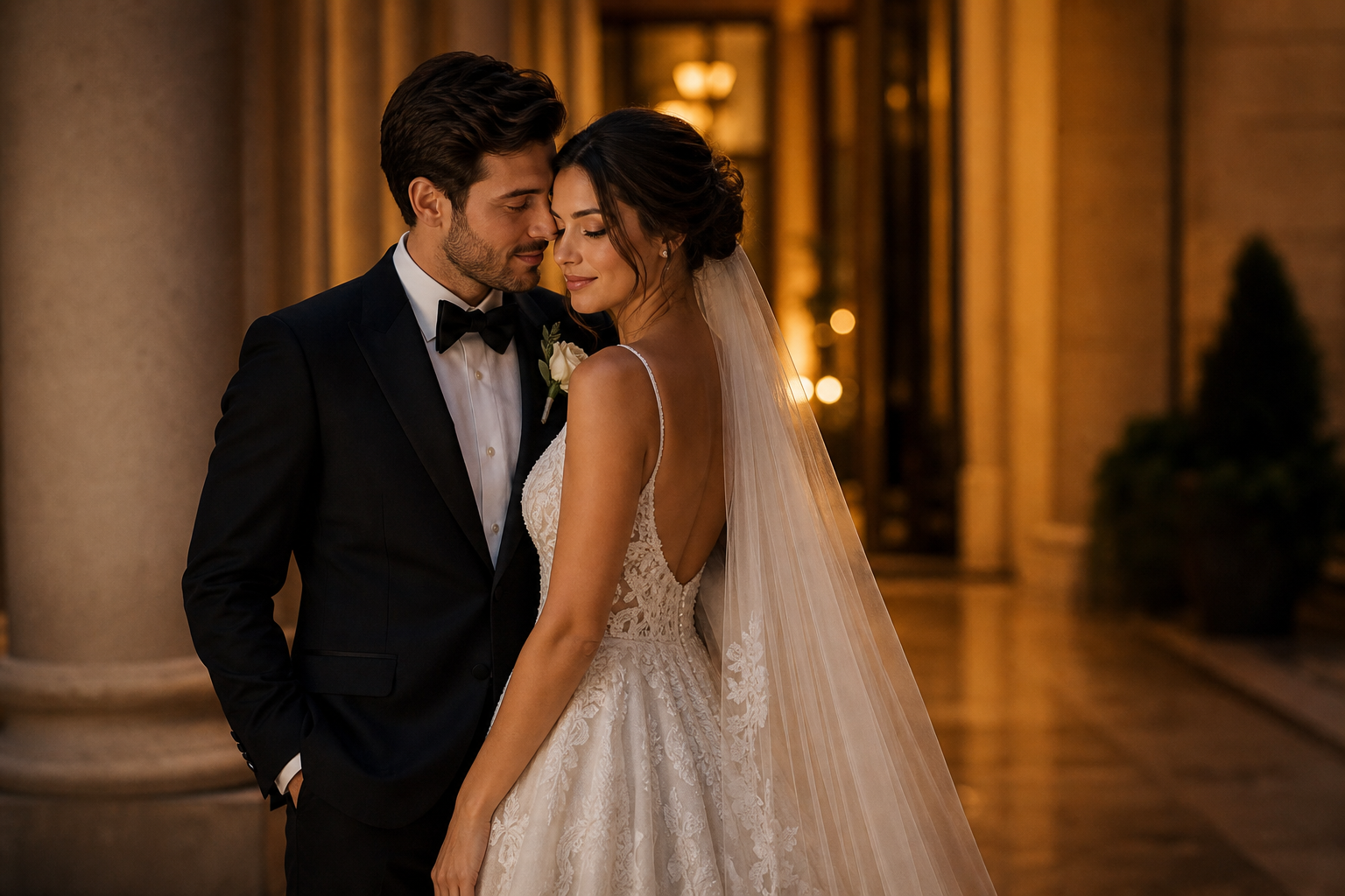 Luxury wedding photography moment